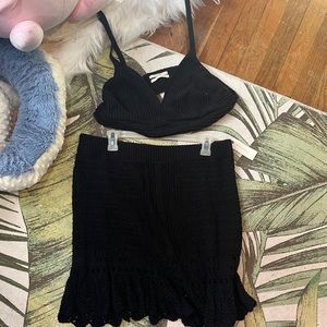 Anthropologie Two Piece Knit Set